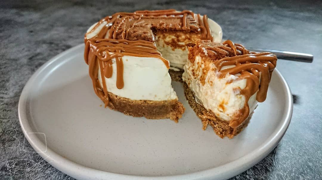Low-Syn Biscoff Cheesecake with Grapenuts Base