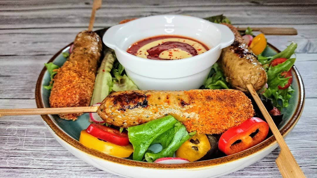Spicy Lincolnshire Sausage Skewers with Sweet Chilli Glaze