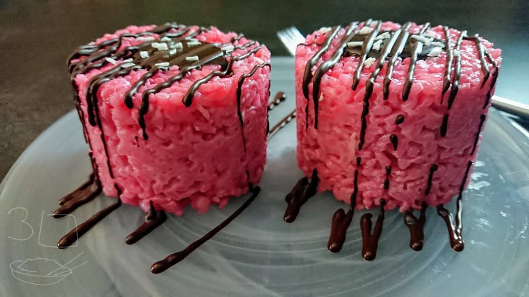 Raspberry Ruffle Rice Pudding