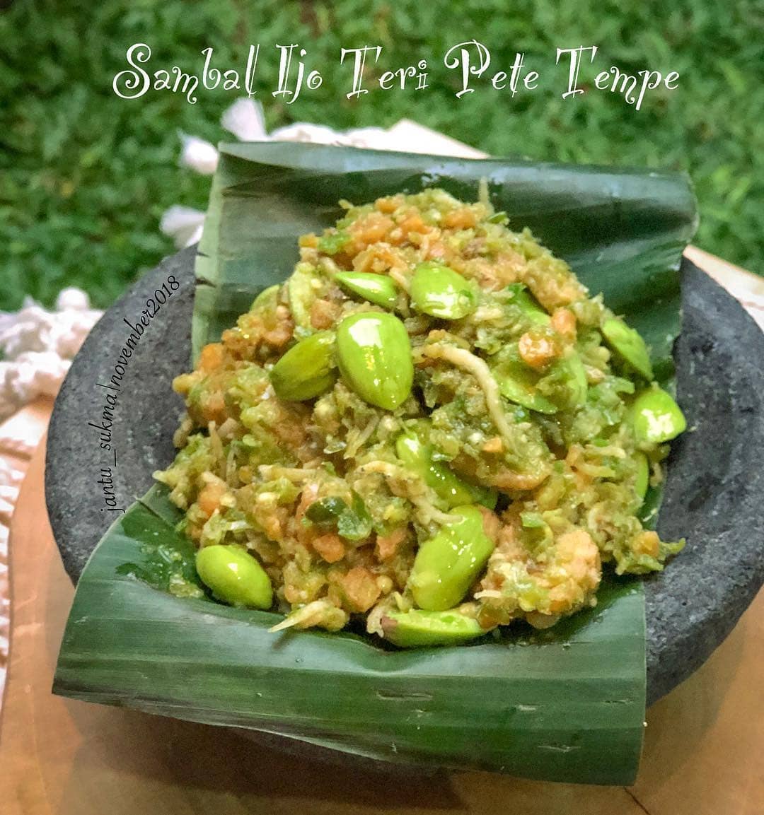 Green Chili Sambal with Tempe and Stink Beans