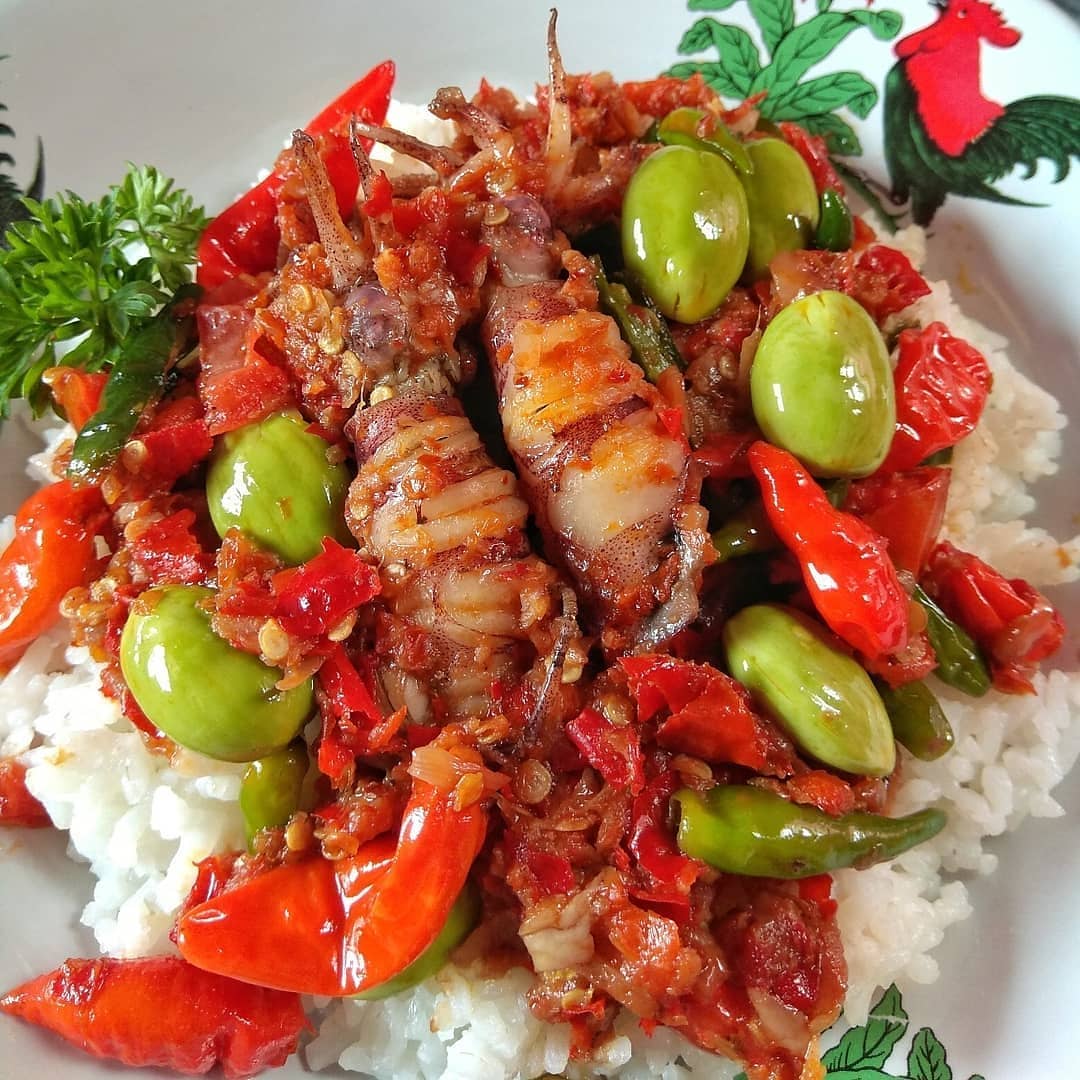 Spicy Stir-Fried Squid Rice