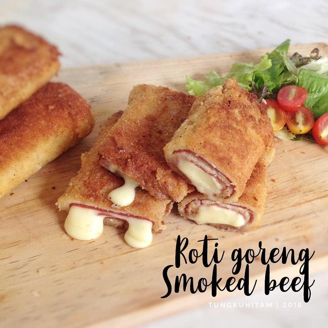 Smoked Beef Stuffed Fried Bread