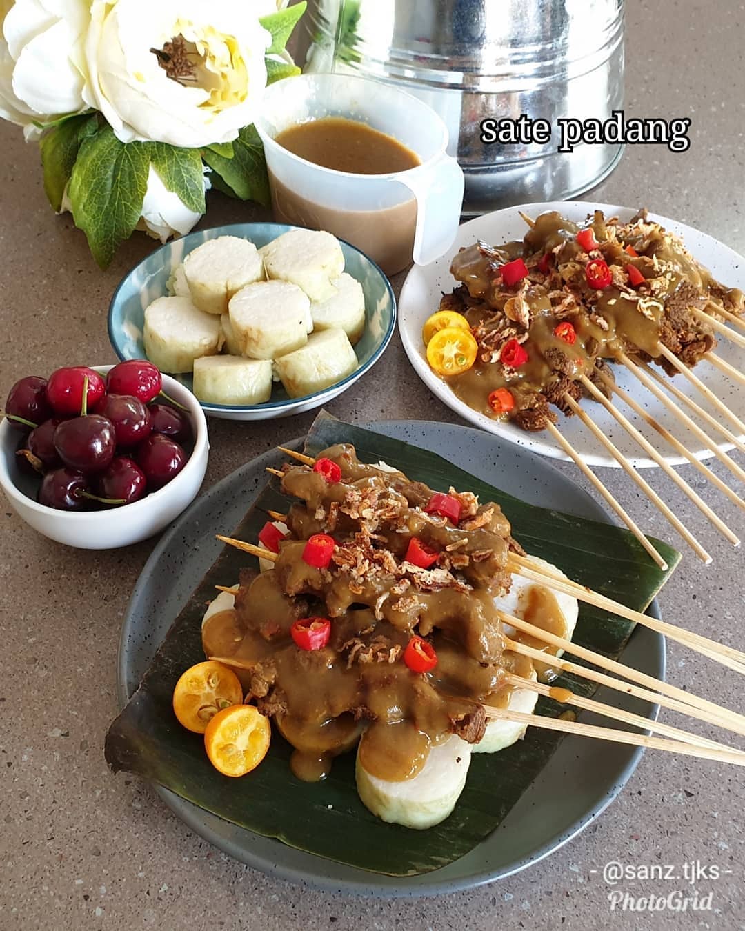 Indonesian Padang Beef Satay