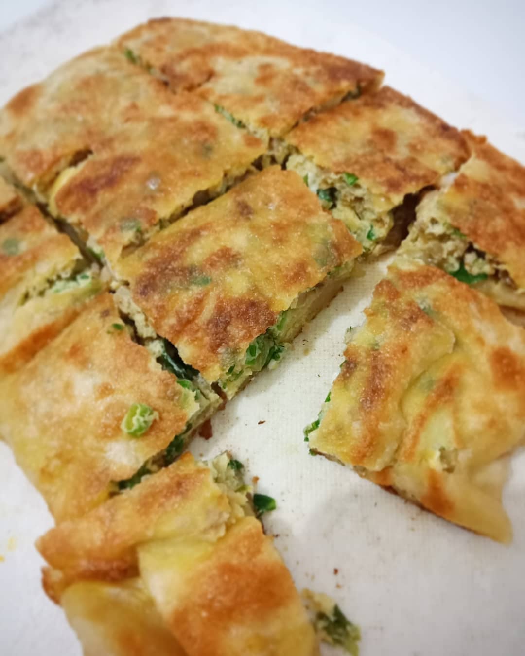 Indonesian Martabak with Minced Meat Filling