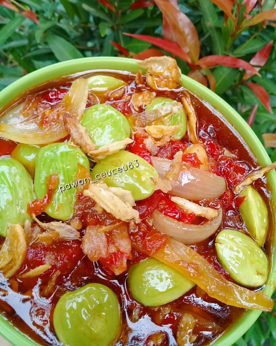 Fried Petai Sambal with Chilies