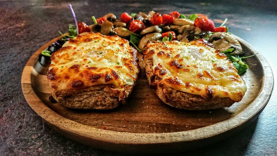 Eggs and Cheese on Toast