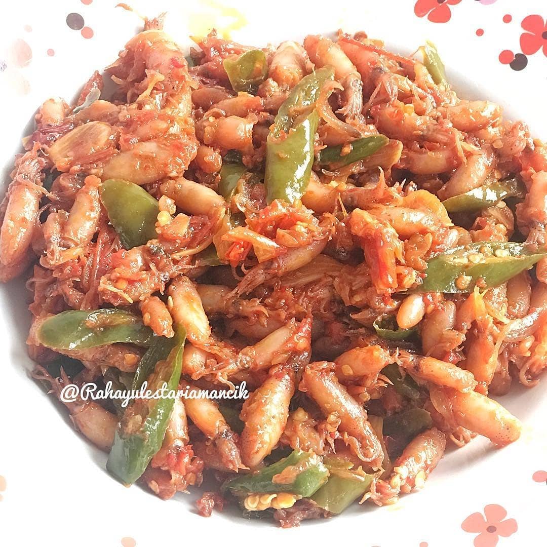 Spicy Indonesian Baby Squid Stir-Fry