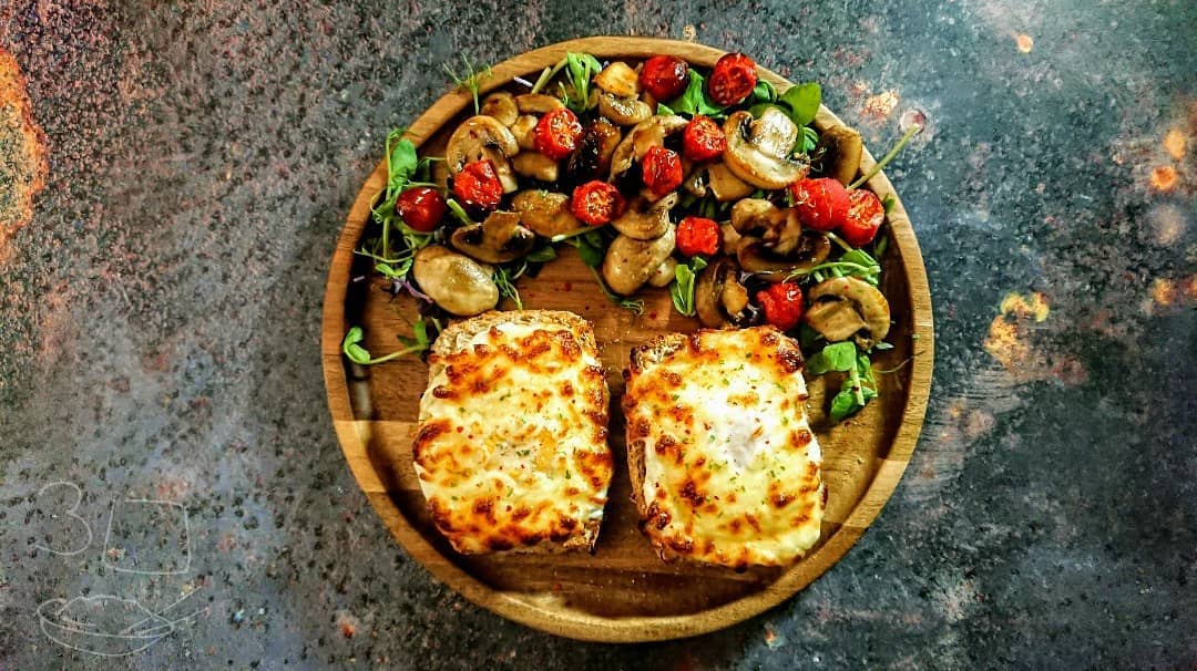 Eggs and Cheese on Toast