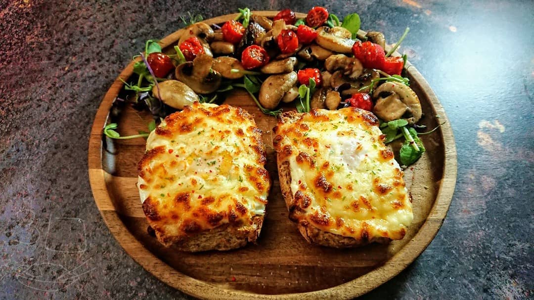 Eggs and Cheese on Toast