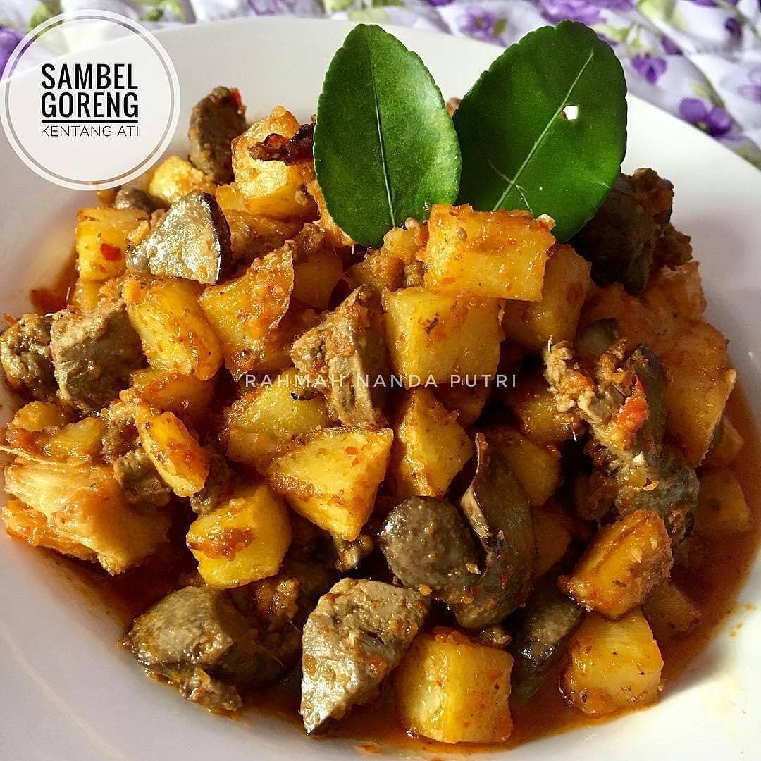 Spicy Indonesian Potato and Liver Stir-Fry