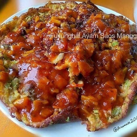 Chicken Liver Omelette with Mango Sauce