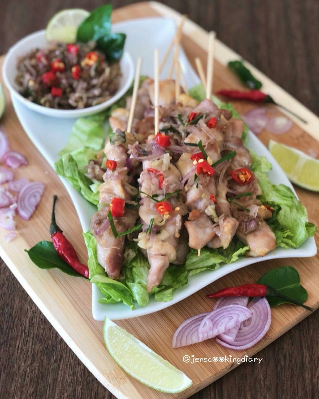 Chicken Satay with Sambal Matah