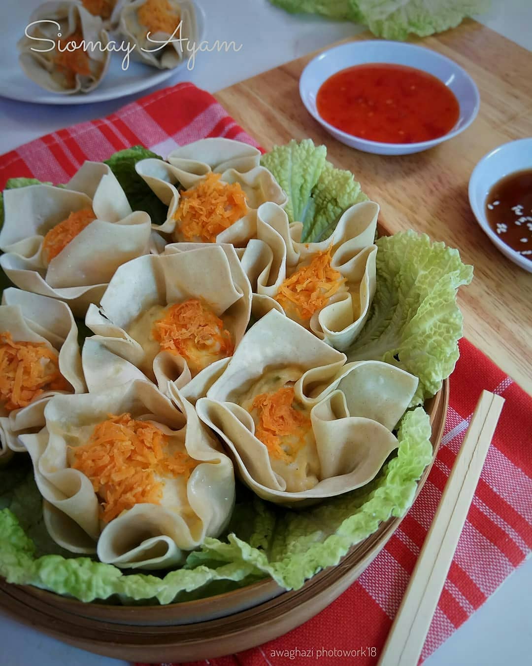 Steamed Chicken Siomay Dumplings