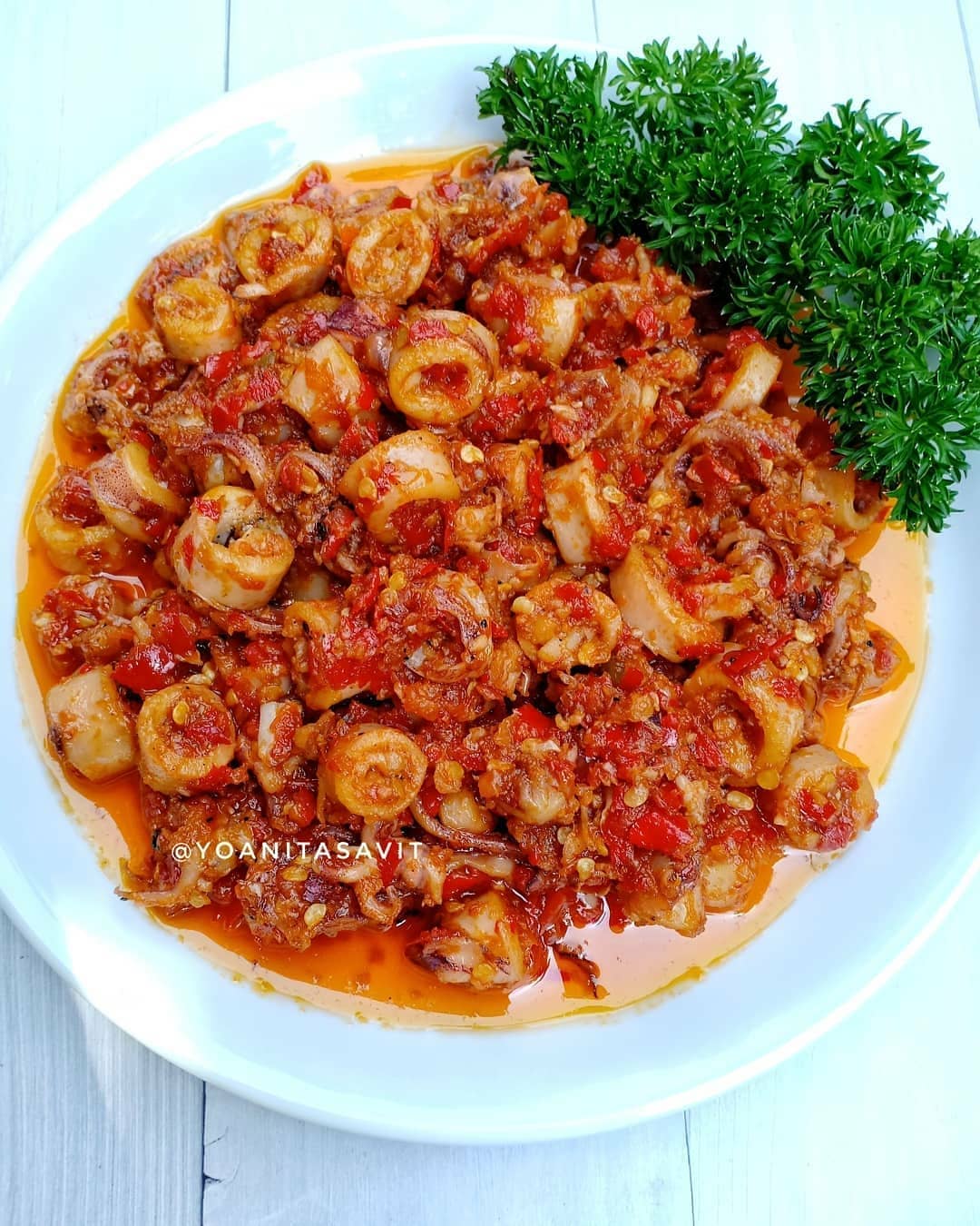 Spicy Fried Salted Squid