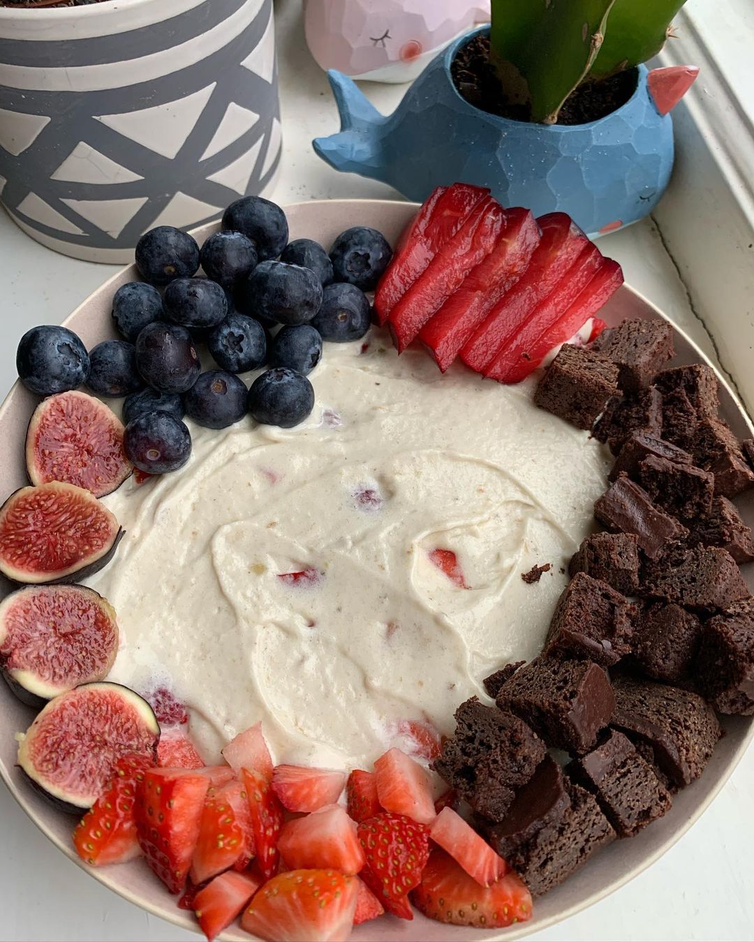 Brownie Berry Nice Cream for Breakfast