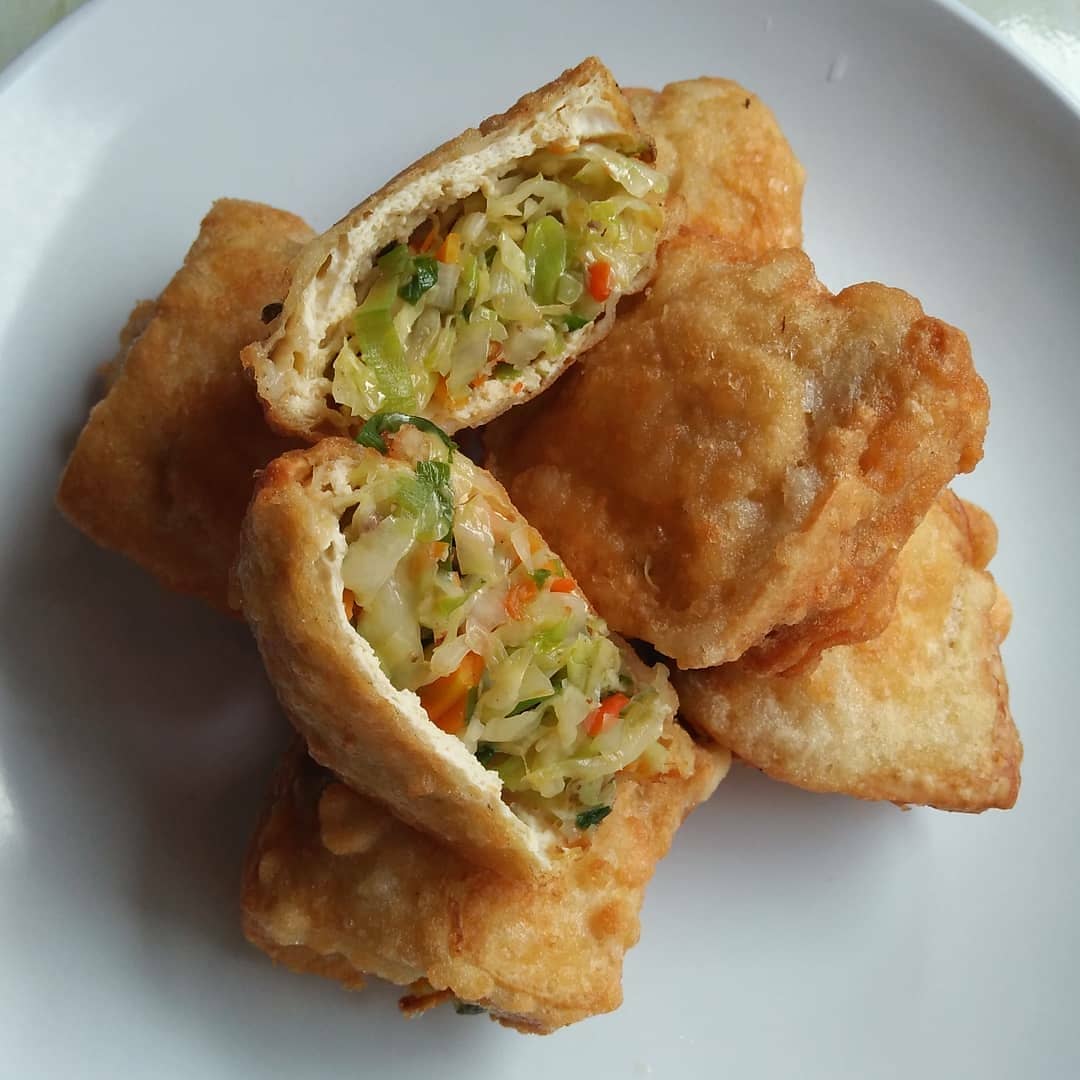 Spicy Indonesian Fried Tofu Snack