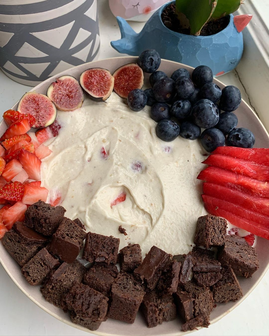 Brownie Berry Nice Cream for Breakfast