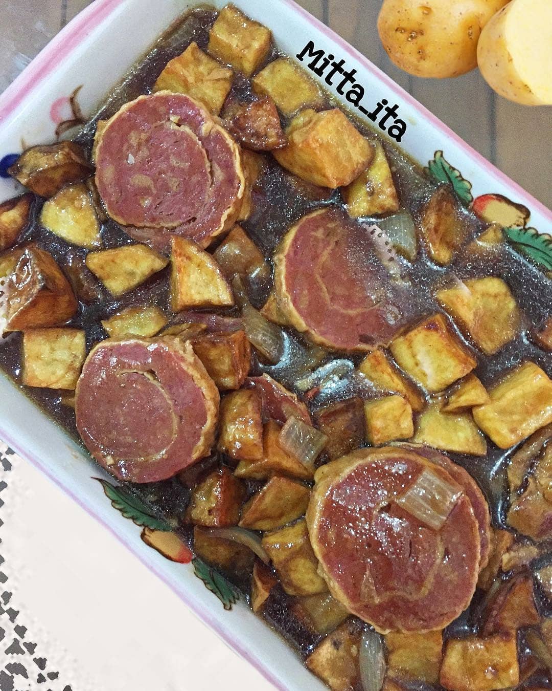 Savory Sweet Potato and Beef Rollade