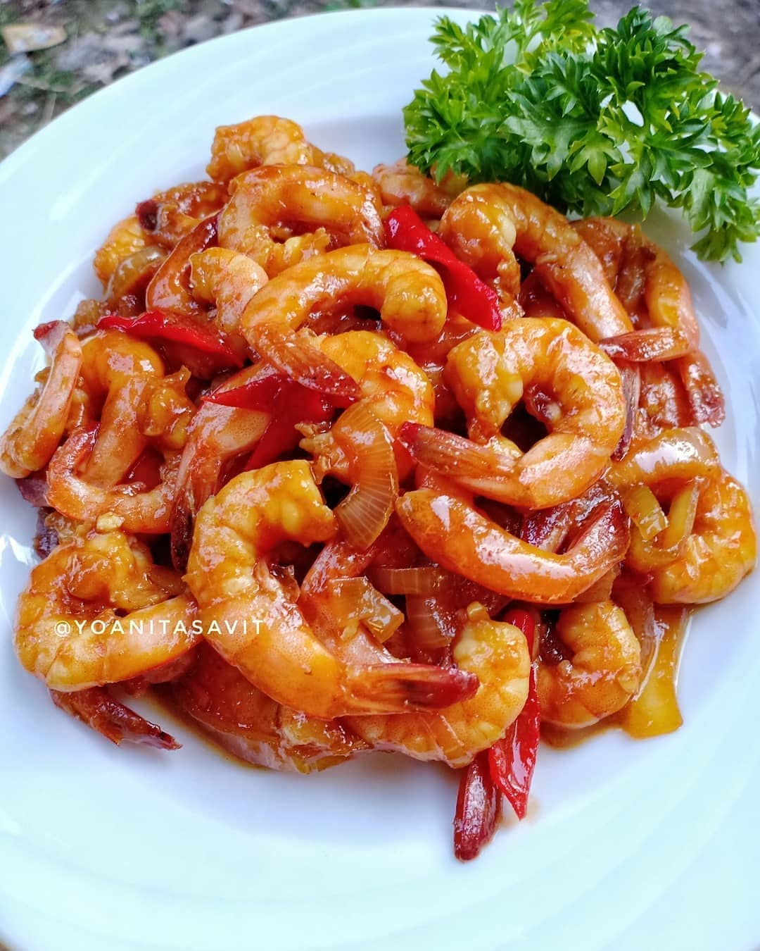 Indonesian Sweet and Sour Shrimp