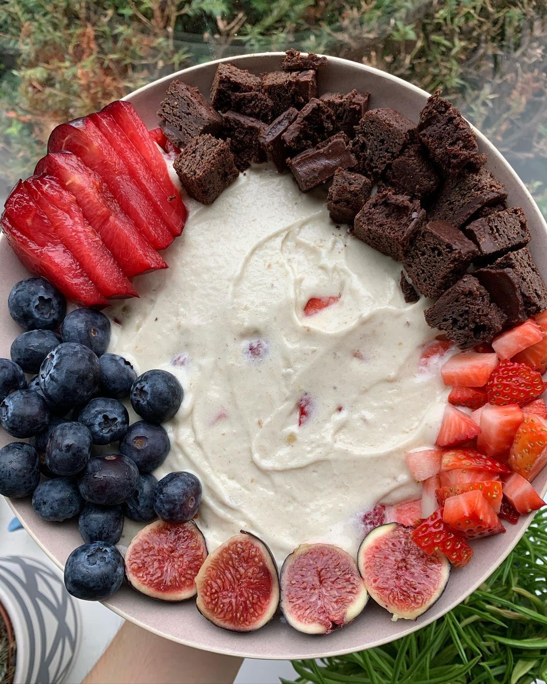 Brownie Berry Nice Cream for Breakfast