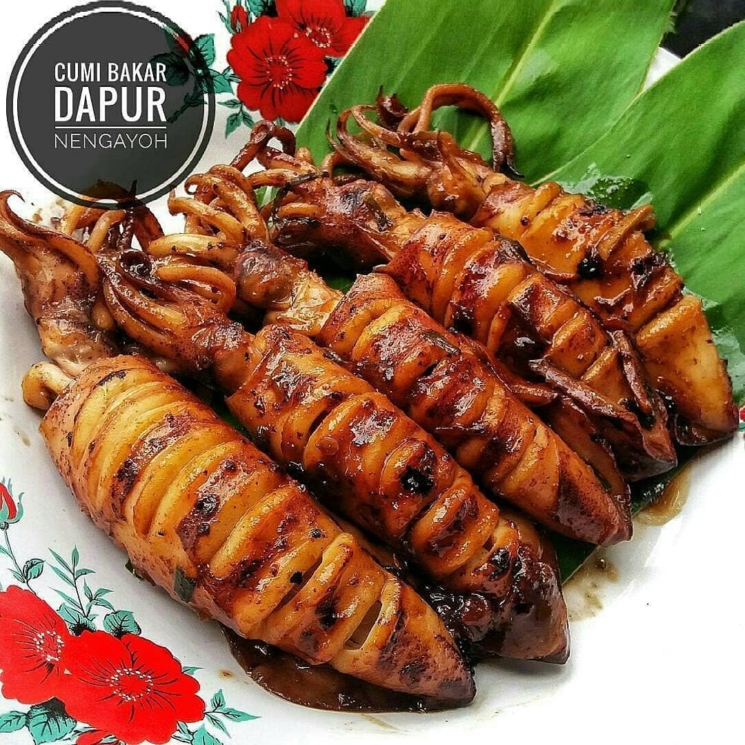 Teflon-Pan Grilled Squid