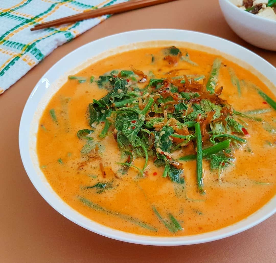 Pumpkin Leaves Cooked in Coconut Milk