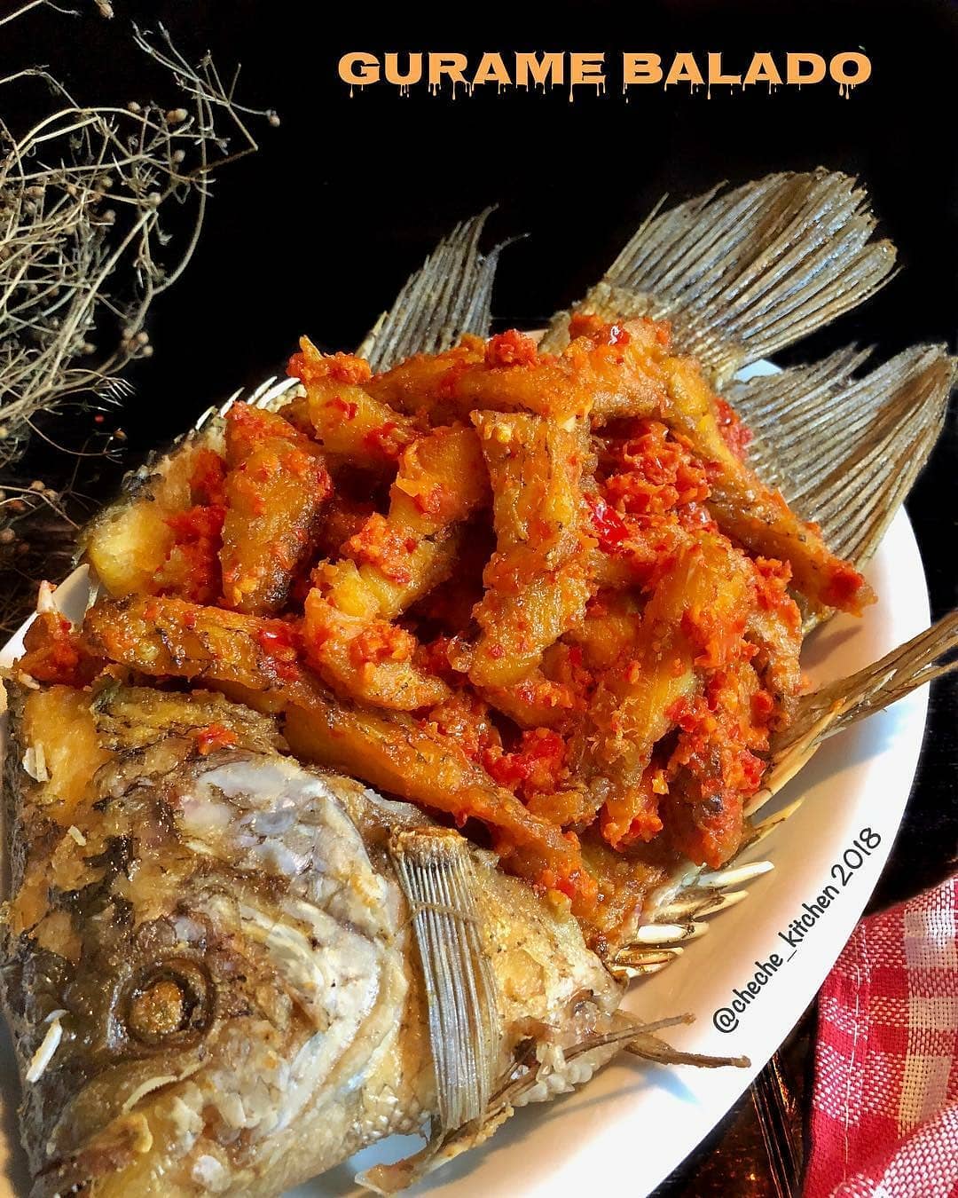 Spicy Fried Gourami with Sambal