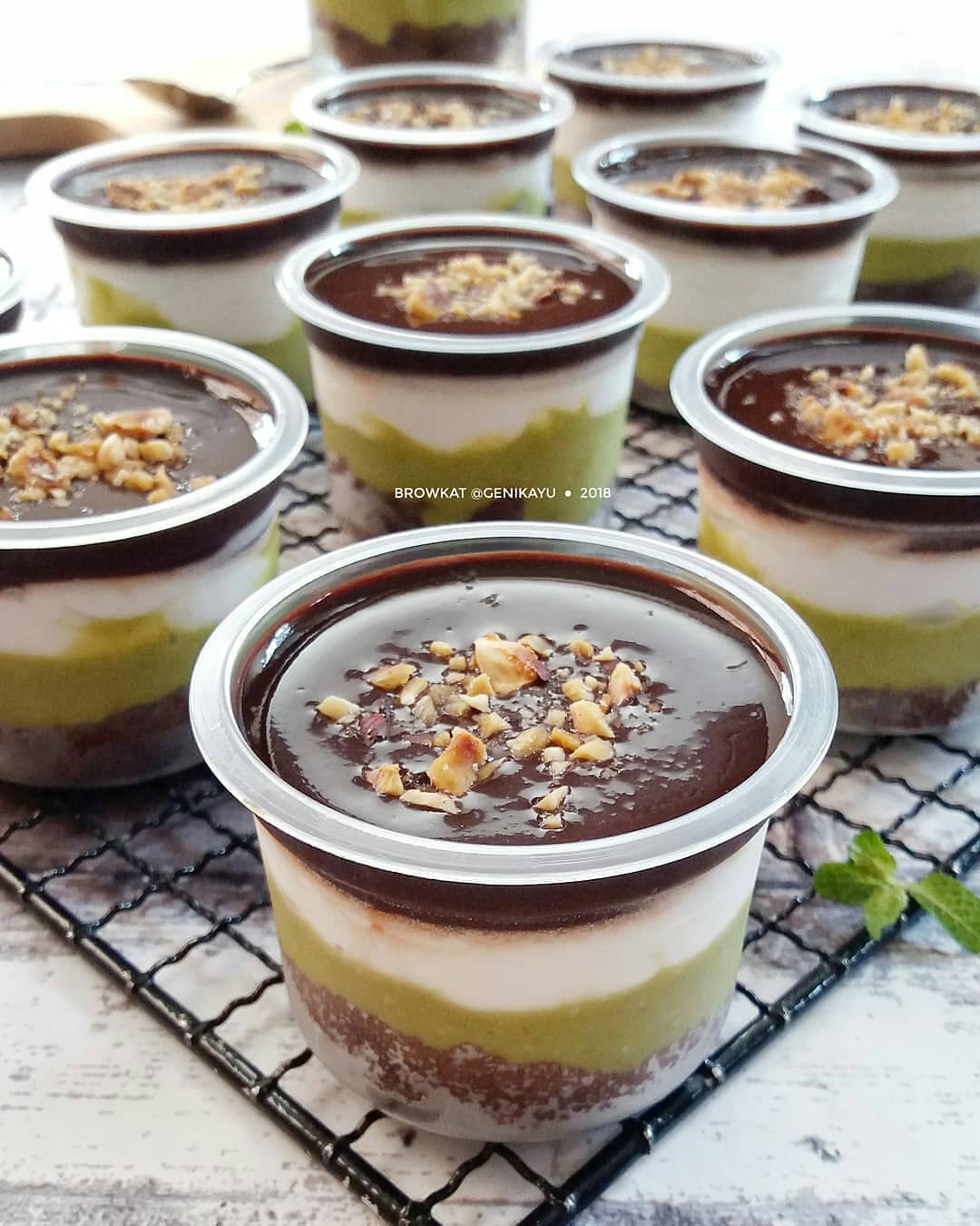 Brownie Avocado Cup Dessert