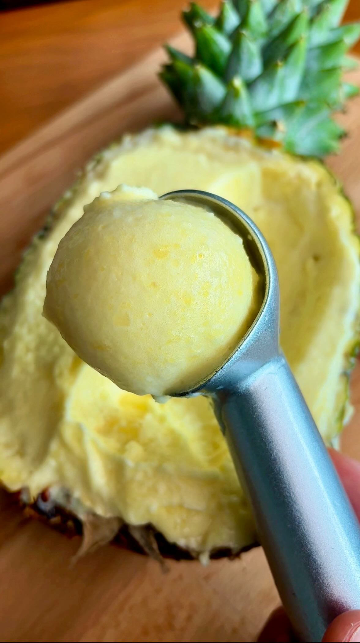 Simple Pineapple Sorbet