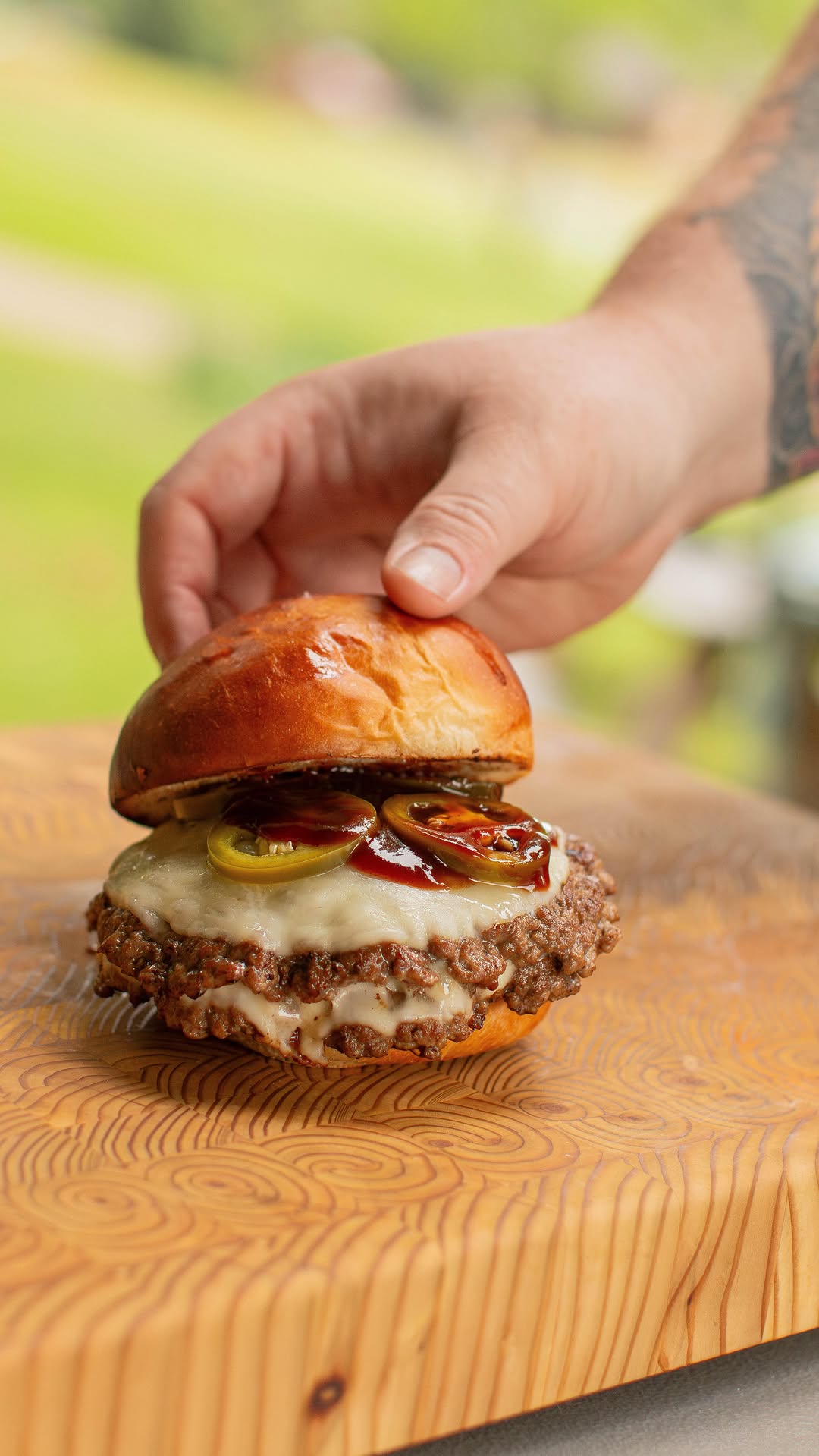 Pimento Cheese Smash Burger