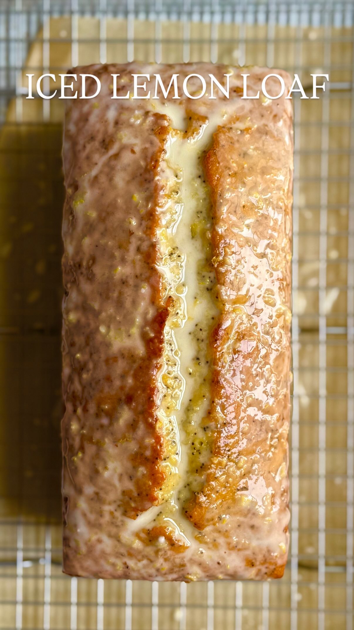Best Iced Lemon Poppyseed Loaf