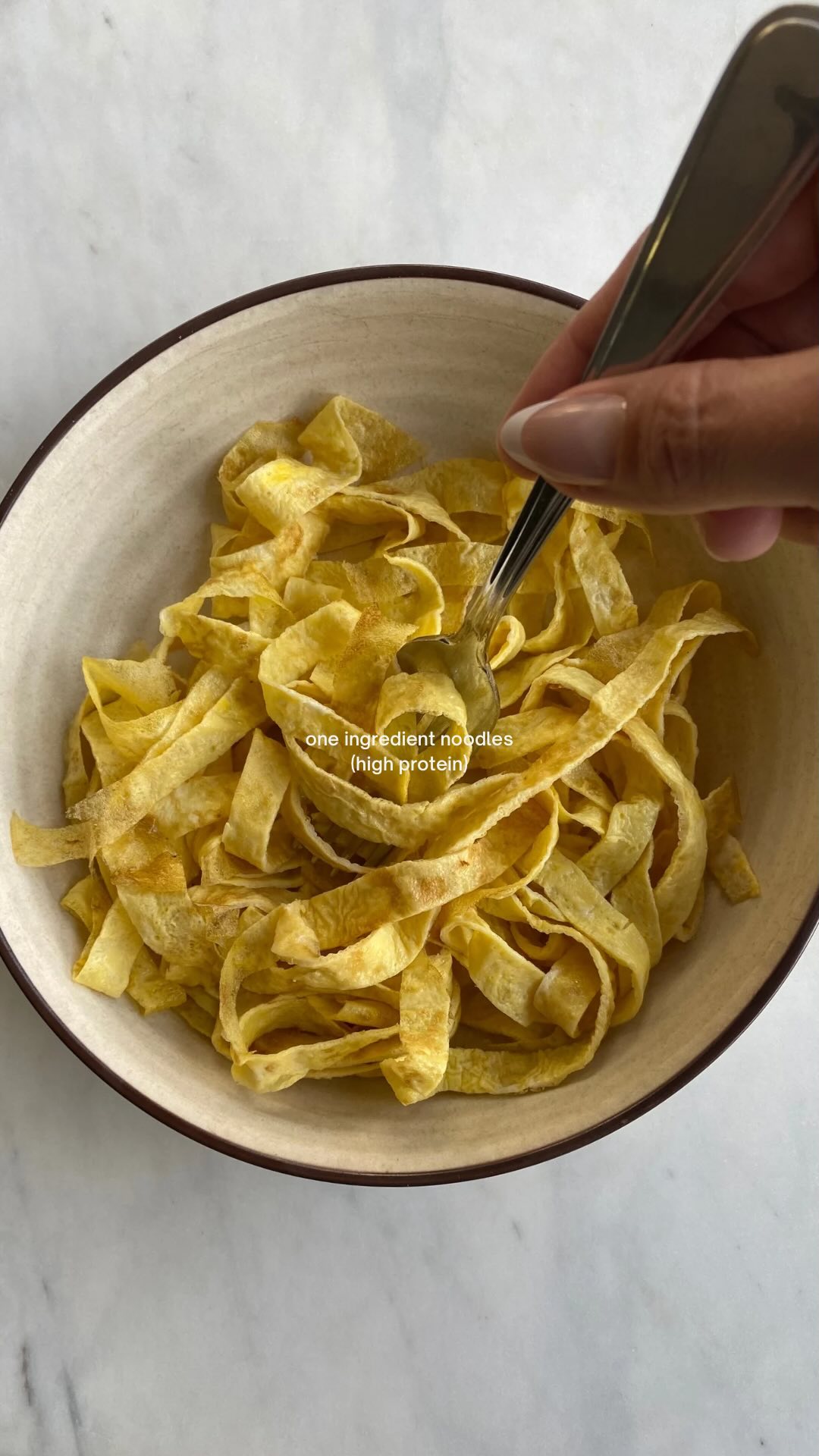 Easy High Protein Egg Noodles