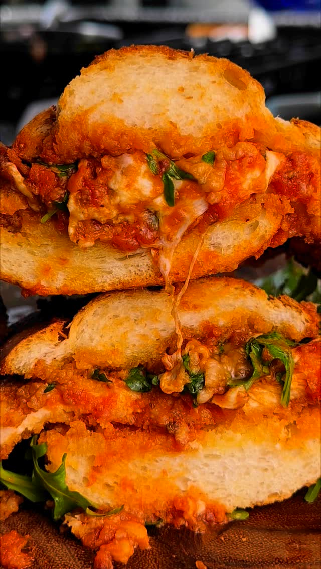 Crispy Chicken Parmesan Sandwich