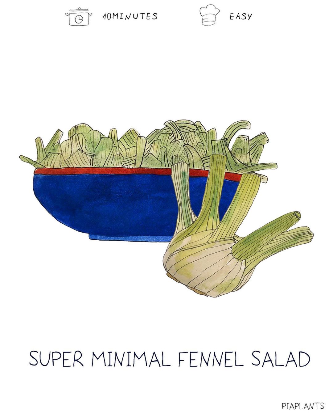 Simple Fennel Salad with Olive Oil Dressing
