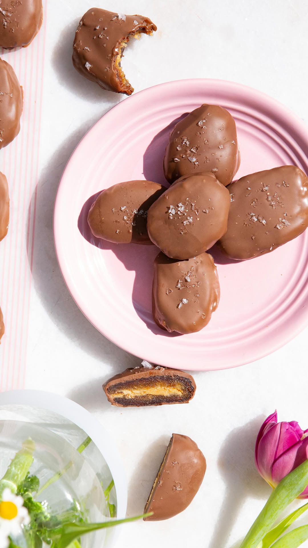 Peanut Butter Egg Stuffed Dates