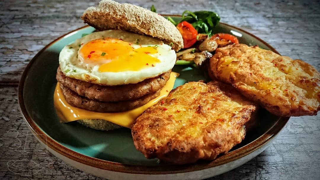 Double Sausage and Egg Mcmuffin Fakeaway