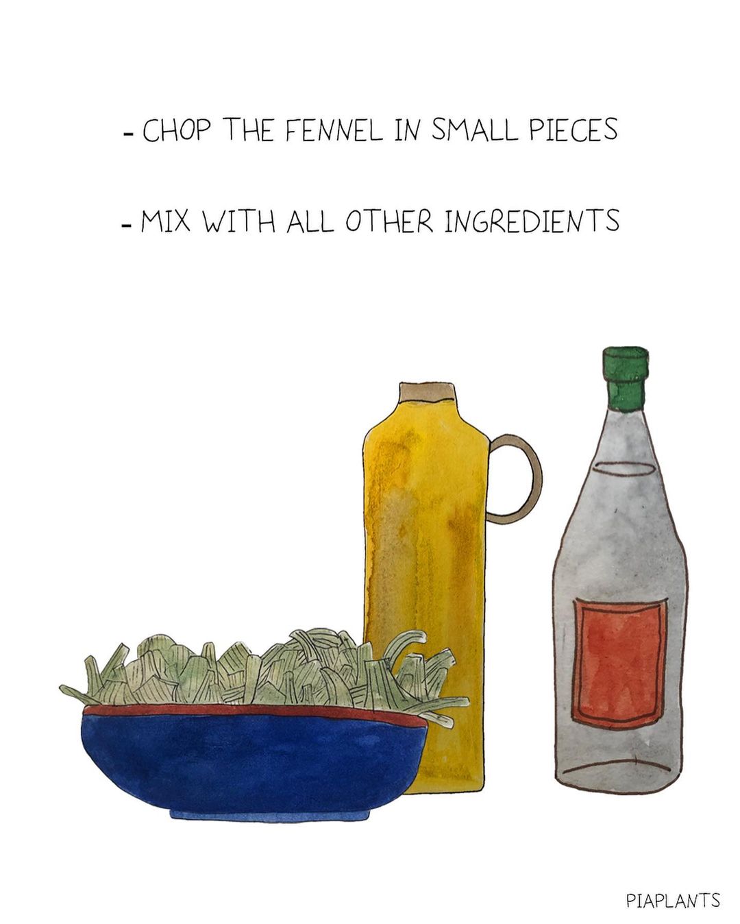 Simple Fennel Salad with Olive Oil Dressing