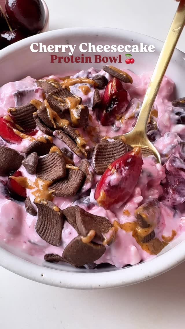 Cherry Cheesecake Protein Bowl