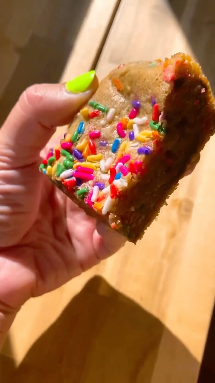 Brown Butter Blondies with Sprinkles