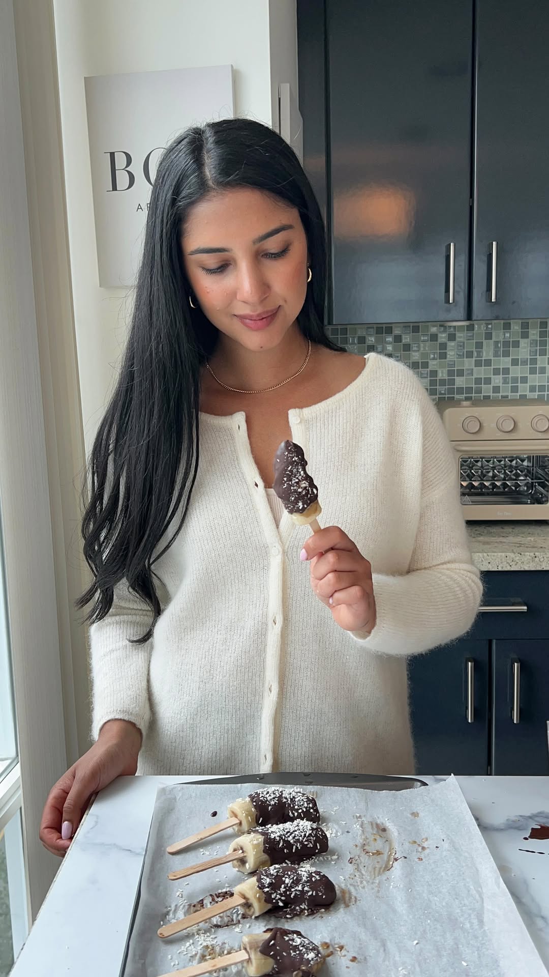 Frozen Banana Snickers Treat
