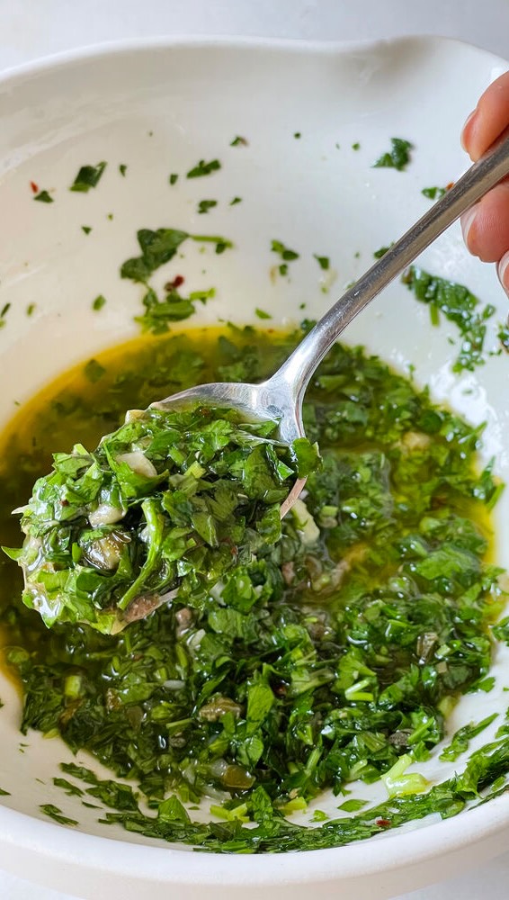 Fresh Italian Salsa Verde Sauce