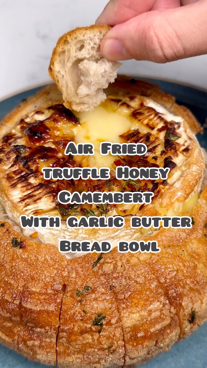 Air-Fried Truffle Honey Camembert Bread Bowl