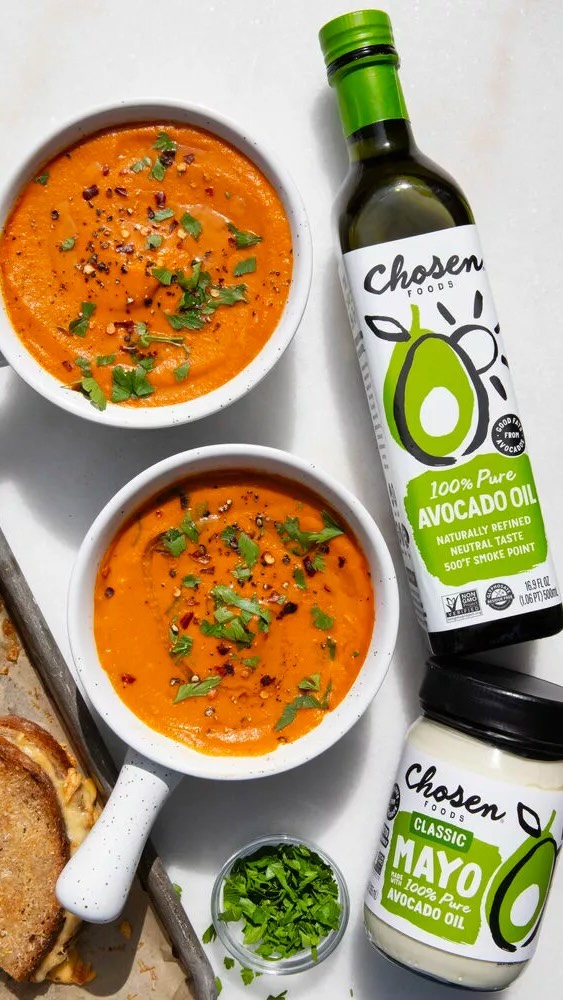 Creamy Tomato Soup with Grilled Cheese