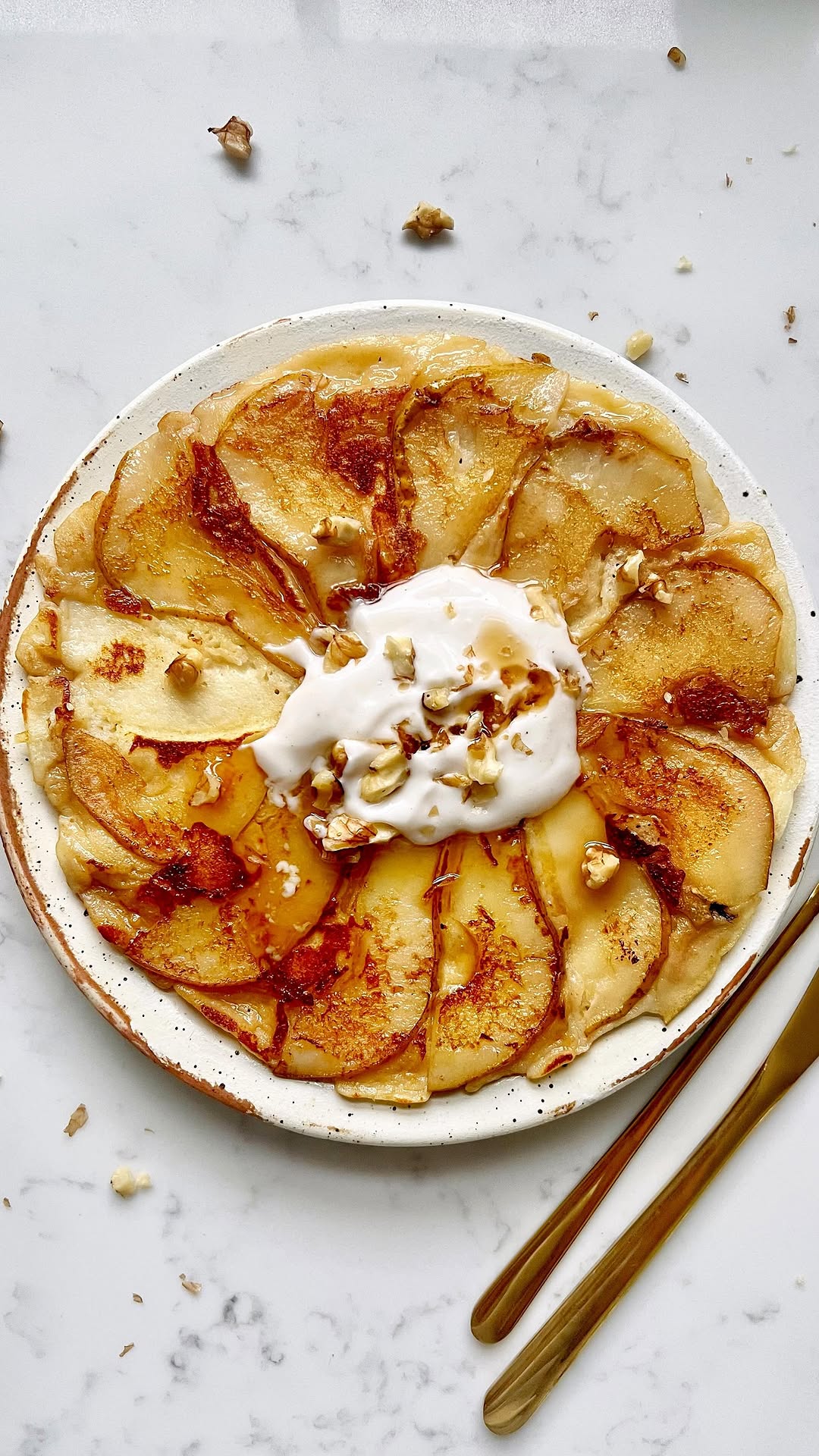 Pear Tarte Tatin Pancake