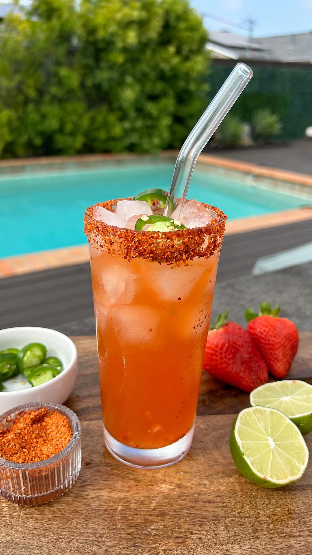 Strawberry Aperol Margarita Cocktail