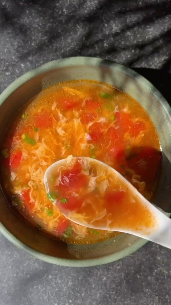 Tomato Egg Drop Soup