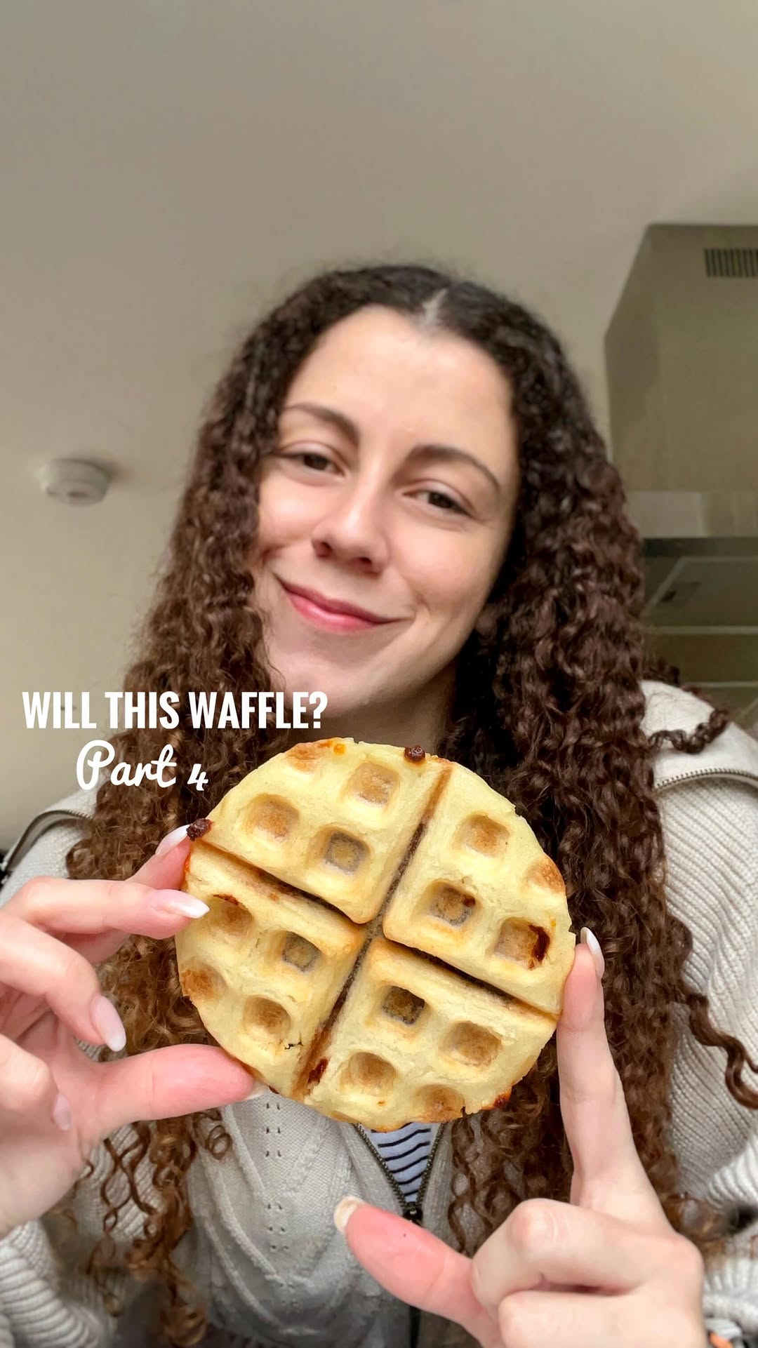 Crispy Waffled Arepas with Ham and Cheese