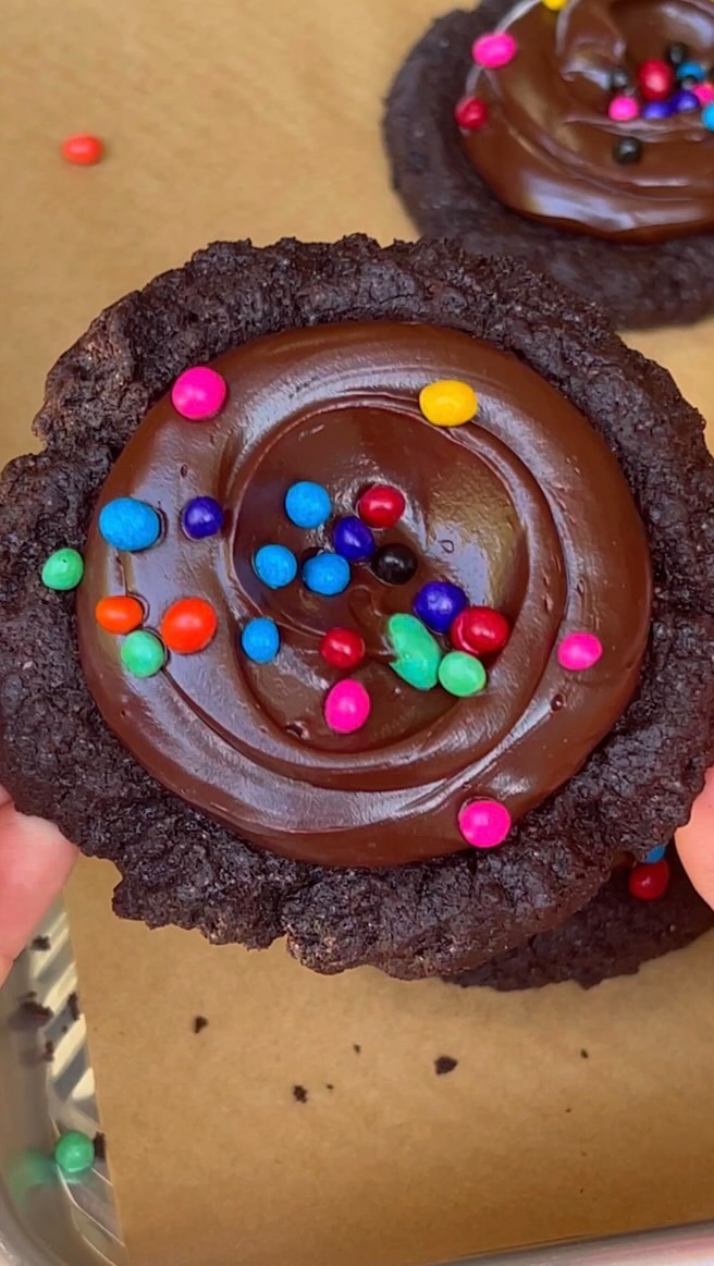 Copycat Crumbl Cosmic Brownie Cookies