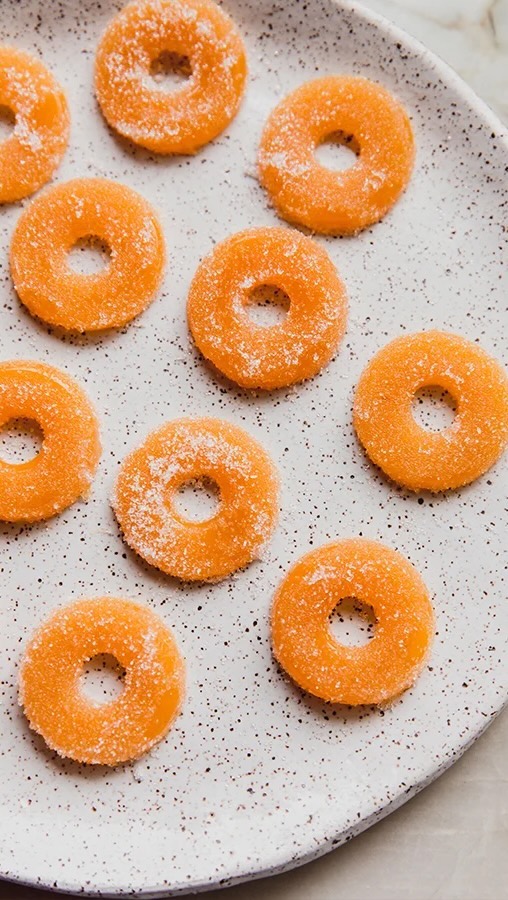 Copycat Peach Ring Gummies with Real Fruit
