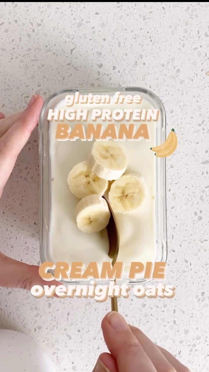 Gluten-Free Banana Cream Pie Overnight Oats
